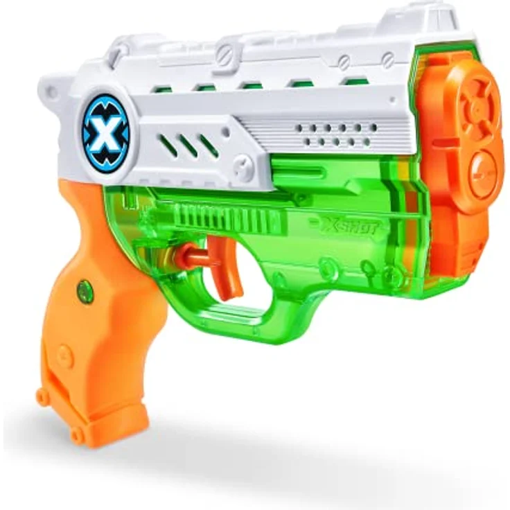 ZURU XSHOT Fast Fill Nano Water Blaster Wasserpistole, Schießt bis zu 9 m, 56333-2023, blau – Bild 4