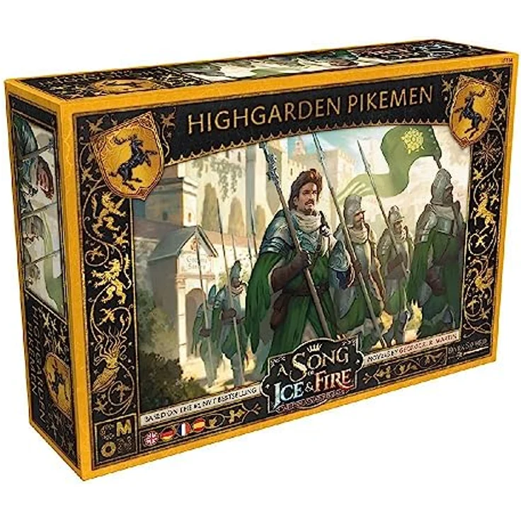Cmon A Song of Ice & Fire - Highgarden Pikemen, Erweiterung für Tabletop-Spiel mit 13 Miniaturen, Spanisch – Bild 1