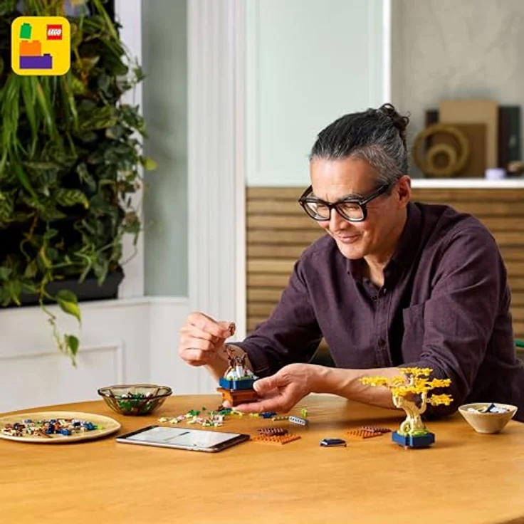 LEGO Botanicals Mini-Bonsai Set 10373, DIY Deko mit Ginkgo, Schwarzkiefer & Wisteria, anpassbare Zimmerpflanzen für Erwachsene – Bild 4