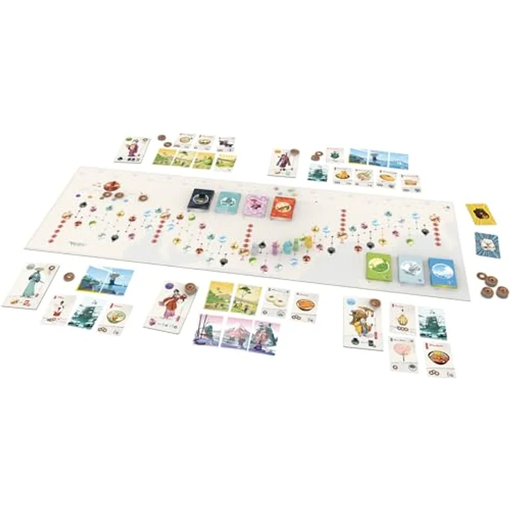 Asmodee Tokaido Brettspiel, Gesellschaftsspiel zum 10. Geburtstag, mehrfarbig, 19,68 x 22,6 x 24 cm – Bild 4