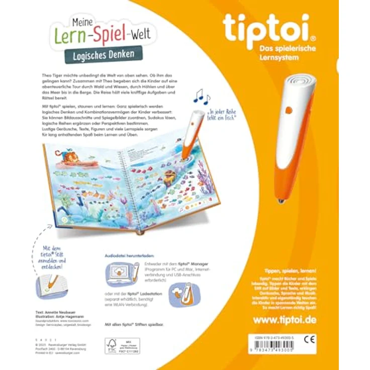 Ravensburger tiptoi® Meine Lern-Spiel-Welt: Logisches Denken - Lernbuch für selbstständiges Lernen, ab 4 Jahren, 16 Seiten – Bild 2