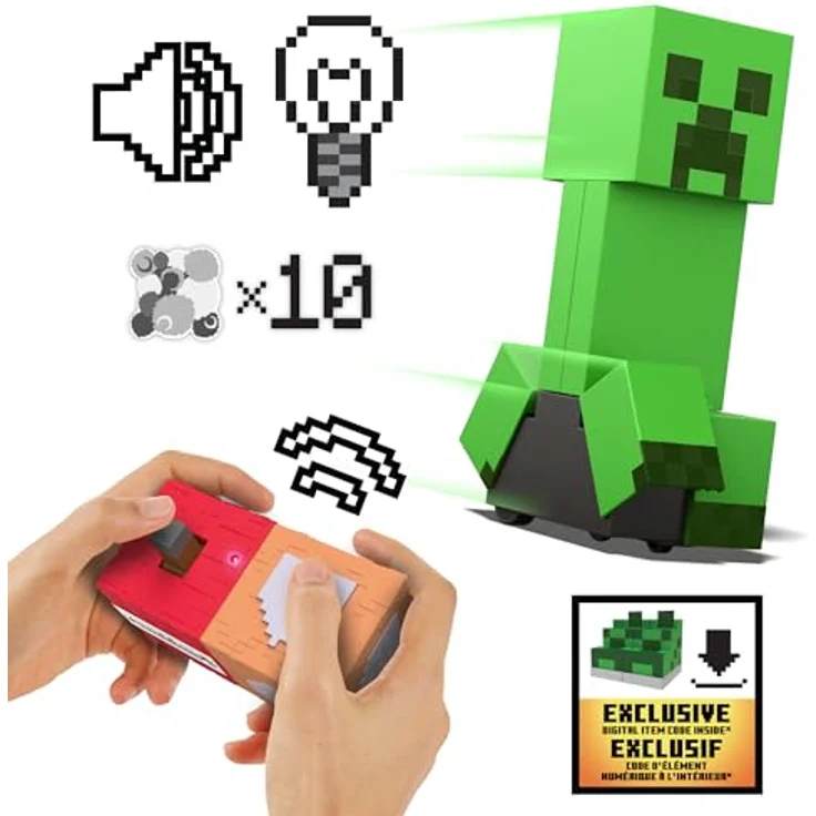 Mattel® Actionfigur MINECRAFT explodierender, ferngesteuerter Creeper, mit Licht und Sound, inklusive DLC-Code – Bild 5
