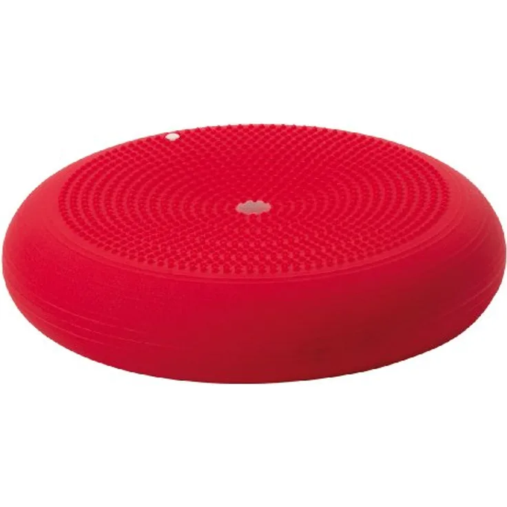 Togu Dynair Ballkissen XXL rot Balance Kissen 50 cm groß Ballsitzkissen mit Noppen 50 cm Geleichgewichtskissen Balancekissen groß für Gleichgewicht Koordination und Stabilität Balance Pad Luftkissen Sitzkissen für Fitness, Yoga, Pilates