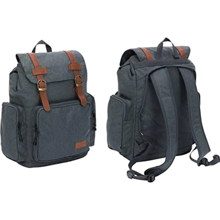 Fillikid Rückentrage Adventure, ergonomische Rückenbabytrage mit abnehmbarem Tagesrucksack, integrierter Sonnen- und Regenschutz, Farben: Frost Blue und Desert Beige – Bild 9