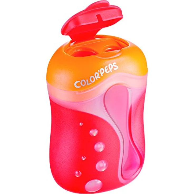 MAPED Dosenspitzer ColorPeps M043111, doppelt für dicke und dünne Buntstifte, ergonomisch, farbig sortiert – Bild 2