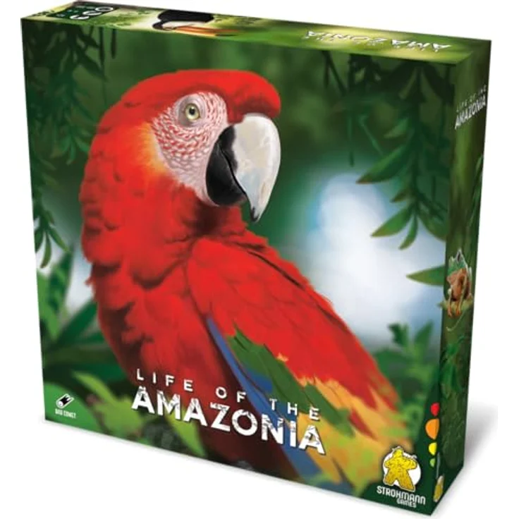 Strohmann Games Life of The Amazonia, strategisches Meeple-Placement-Brettspiel für 1-4 Spieler, ab 12 Jahren, 60-150 Minuten, Deutsch – Bild 1