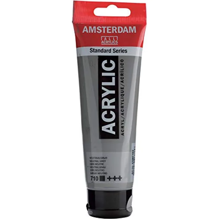 AMSTERDAM Talens Acrylfarbe 120 ml, Künstlerqualität, Lichtecht, Neutralgrau