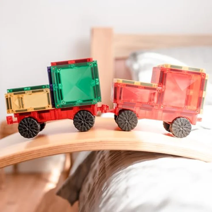 Connetix Rainbow Motion Pack Magnetspielbausteine, verstärkte Magnete, pädagogisches Lernspiel, 24 Teile, ab 3 Jahren – Bild 5