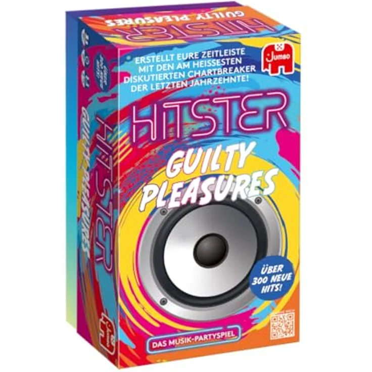 Jumbo Hitster – Guilty Pleasures, Mehrfarbig, Brettspiel mit langlebiger Flexibilität und Zubehör – Bild 1