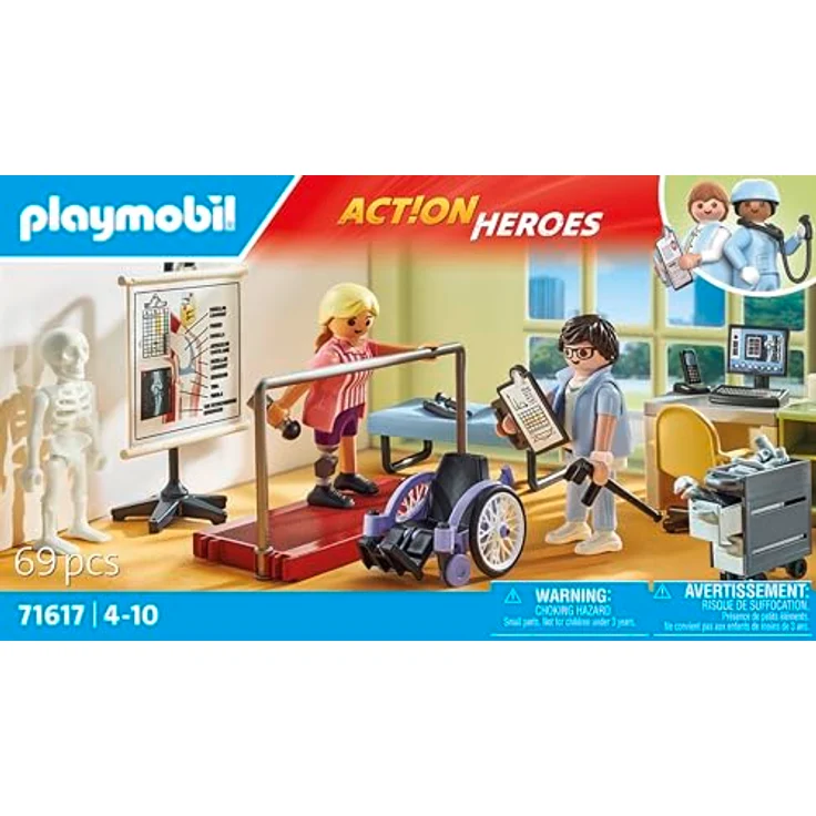 PLAYMOBIL® 71617 - Orthopädie - Spielset mit Prothese, Rollstuhl und Gehstange – Bild 4