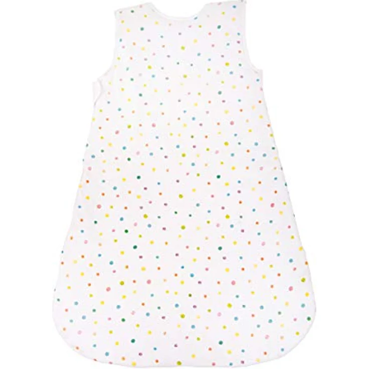 Herding RAUPE NIMMERSATT Baby-Schlafsack, 70 cm, Seitlich umlaufender Reißverschluss und Druckknöpfe, Weiß – Bild 2