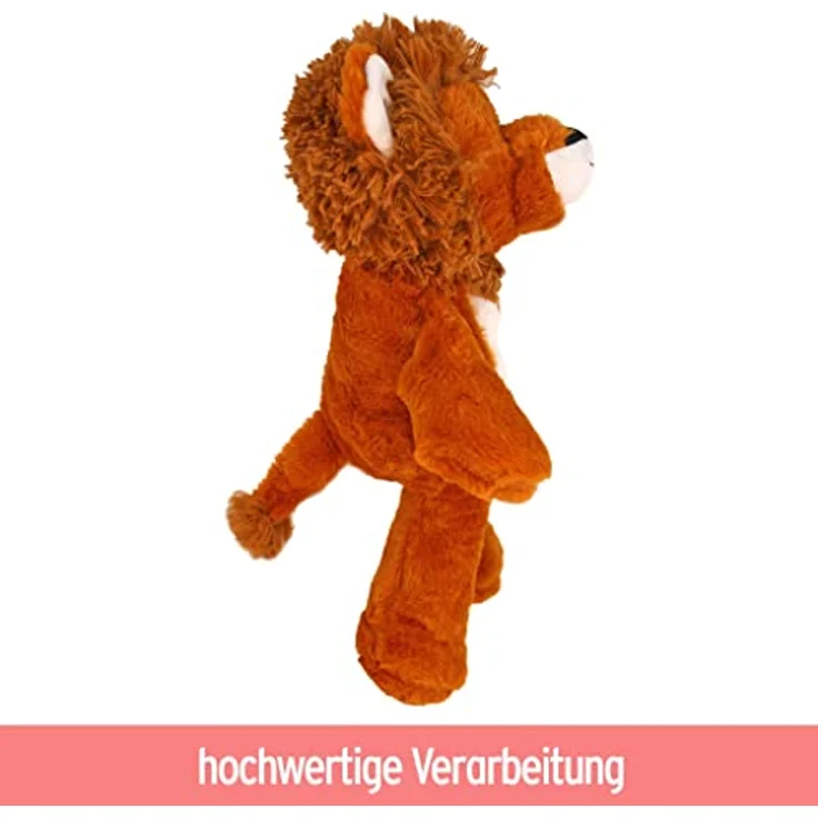 BEMIRO Plüsch Löwe braun mit Glitzeraugen - ca. 42 cm, Löwe Kuscheltier, Löwe Plüschtier groß, Kuscheltier Löwe, Löwe Kuscheltier groß – Bild 4