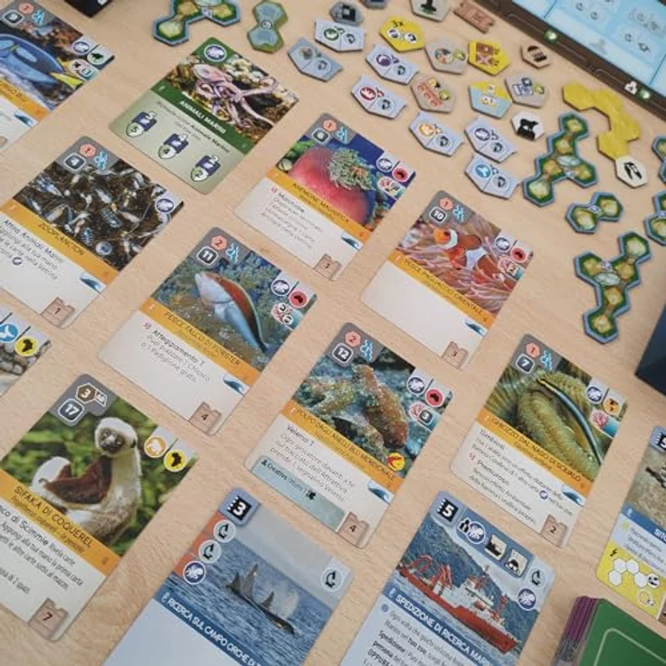 Cranio Creations Ark Nova, Brettspiel mit Unterwasserwelten und Meeresbewohnern, inklusive alternativer Aktionskarten und Spielertoken – Bild 4