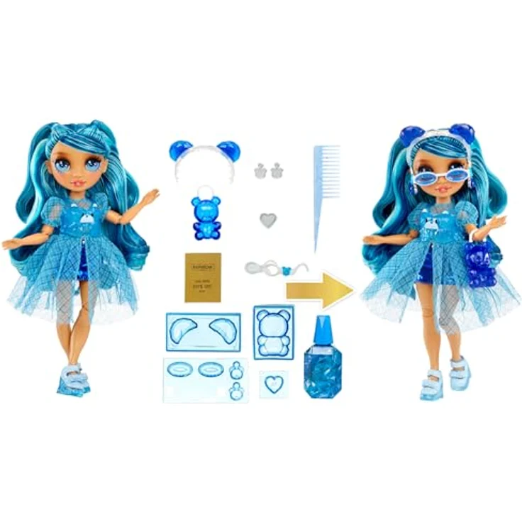 Rainbow High Anziehpuppe Creative Crystals Fashion Doll - Skyler, Kristalloutfit mit DIY Accessoires und zusätzlichem Zubehör – Bild 2