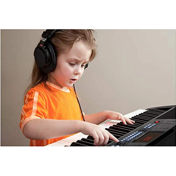 McGrey LK-6120-MIC Keyboard Set - Einsteiger-Keyboard mit 61 Leuchttasten - 255 Sounds und 255 Rhythmen - 50 Demo Songs - Inklusive Mikrofon - Spar-Set inkl. X-Keyboardständer und Kopfhörer - Schwarz – Bild 3