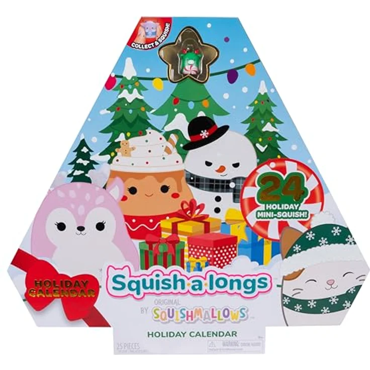 Jazwares Squishalongs Adventskalender 25, Überraschungsspielzeug mit 25 Squishalongs Figuren – Bild 4