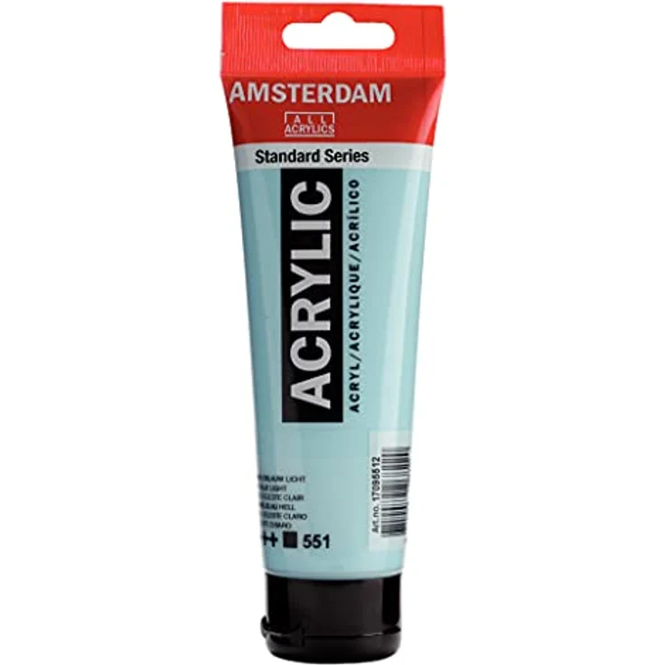 Talens Amsterdam Colores Acrílicos, Tubo 120 ml, blau (Azul Claro, T1709 551) – Bild 1