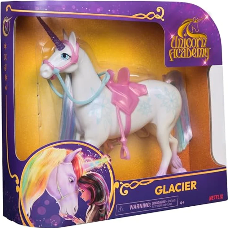 Spin Master Unicorn Academy – Unicorn Glacier, 28 cm Sammelfigur mit perlisiertem Körper und glitzerndem Horn – Bild 9