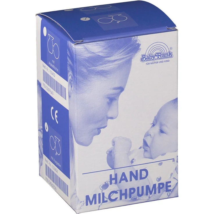 Baby-Frank Milchpumpe Frank Hand m.Auffangbeh.Glas m.Abl. 1 St Pumpe, optimal für den gelegentlichen Gebrauch geeignet – Bild 1