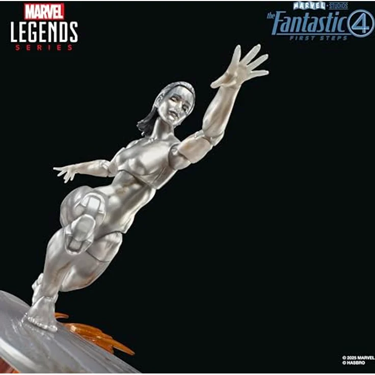 Marvel Legends Series Silver Surfer Action-Figur, 15 cm mit 5 Accessoires, beweglich, für Sammler und Fans ab 4 Jahren – Bild 5