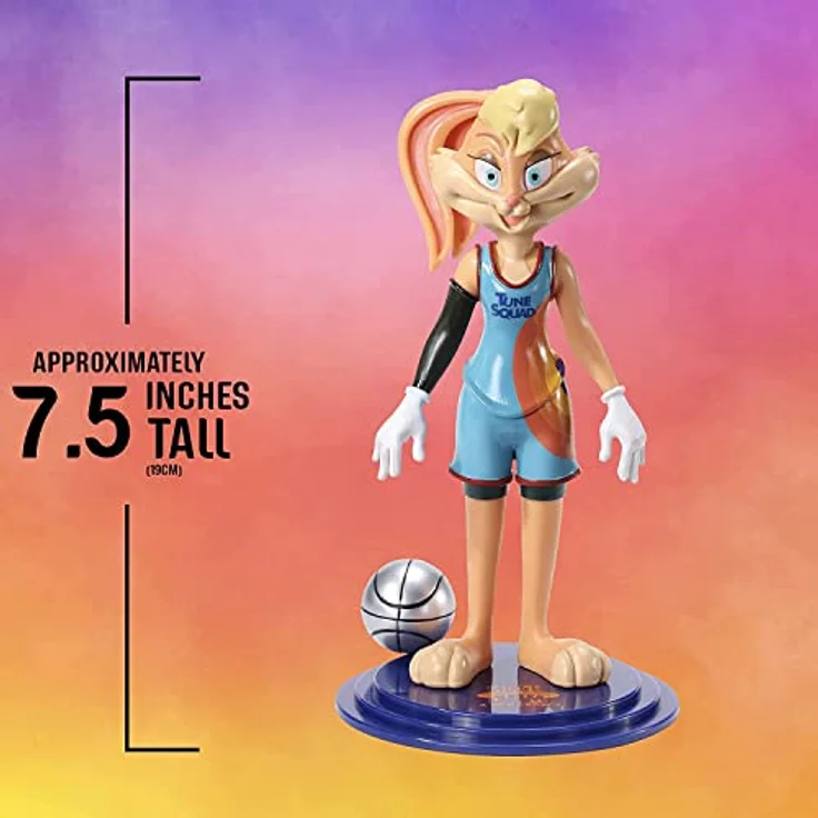 The Noble Collection The Noble Collection Space Jam 2 - Lola Bendyfig, flexible Sammelfigur, 19 cm hoch, offiziell lizenziert – Bild 3