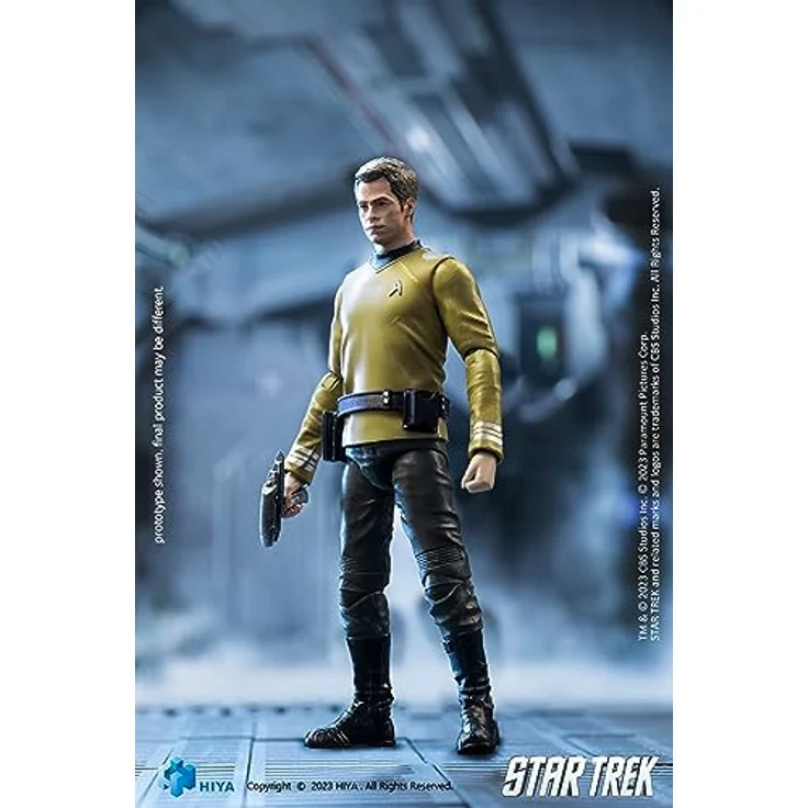 Hiya Toys Star Trek (2009): James T. Kirk PX Actionfigur 1:18, detailreiche Mini-Figur mit Zubehör, 10 cm – Bild 3