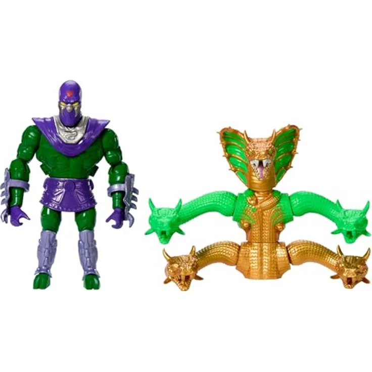 Masters of the Universe Origins Turtles of Grayskull Deluxe Actionfigur, beweglicher König Hiss als Fußsoldat mit 16 Bewegungspunkten, ca. 14 cm, abnehmbare Rüstungsteile, JBN07