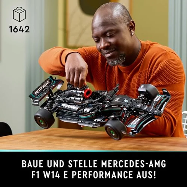 LEGO Technic Mercedes-AMG F1 W14 E Performance, Rennwagen-Bauset, maßstabsgetreues Modell für Erwachsene, Deko-Accessoire fürs Wohnzimmer oder Büro, kreatives Hobby, Geschenk für Sie und Ihn 42171 – Bild 2