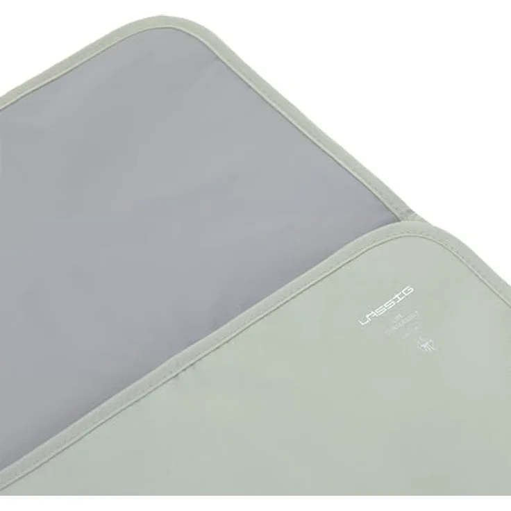 LÄSSIG Windeltasche mit Wickelunterlage und Fach für Feuchttücher, Changing Pouch Leo light khaki – Bild 4