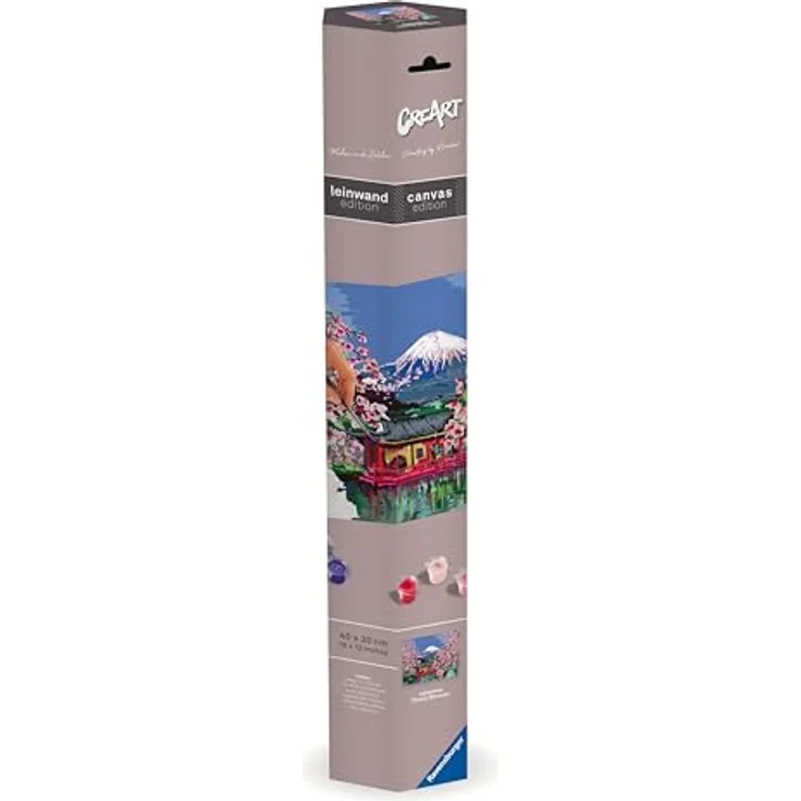 Ravensburger CreArt 23914 - Japanese Cherry Blossom - Malen nach Zahlen für Erwachsene und Kinder ab 14 Jahren - Leinwandmalerei – Bild 5