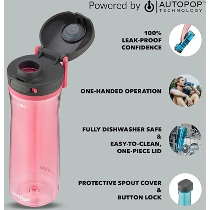 Contigo Trinkflasche Jackson 2 720ml Frost Rose – Bild 3