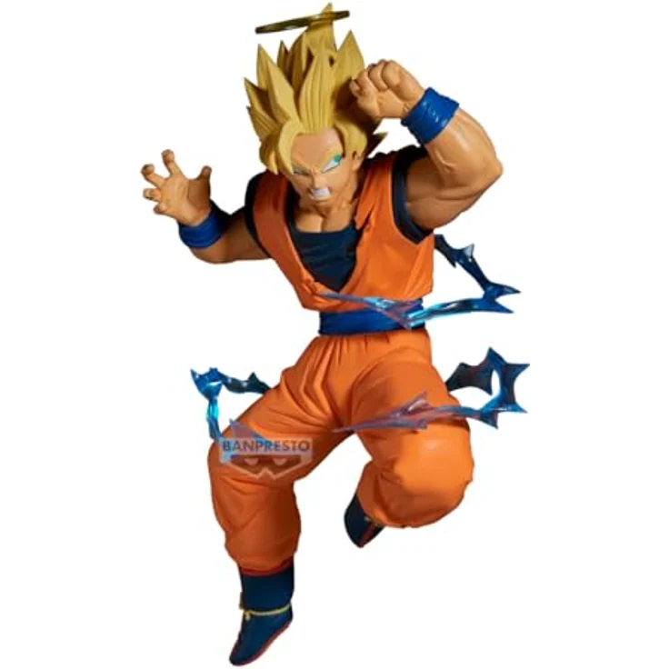 Banpresto Actionfigur Goku Super Saiyan 2 (Vs Majin Vegeta), Dragon Ball Z, 15 cm, PVC Sammlerfigur, Mehrfarbig, mit Basisständer – Bild 1