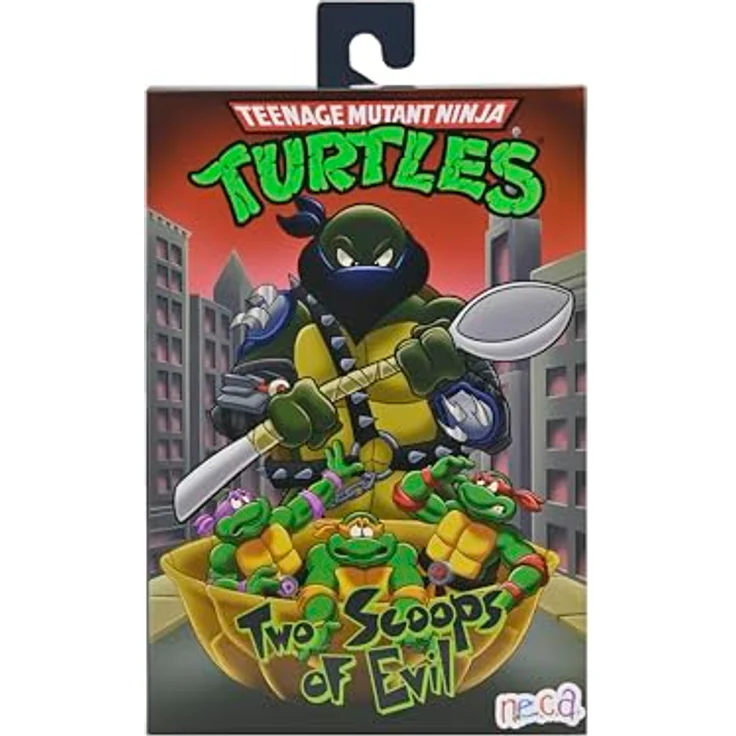 Neca Teenage Mutant Ninja Turtles Ultimate Dark Leo, 18 cm Actionfigur mit Zubehör in Fensterbox – Bild 2