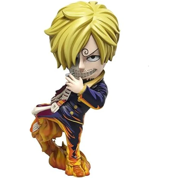 One Piece Anime Mighty Jaxx Serie 1 Trio Set Sammelfiguren (Luffy, Zoro, Sanji) 10 cm ausdrucksstark bemalt – Bild 2
