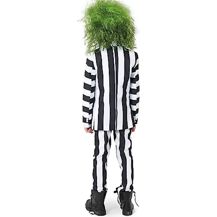 Suitmeister Boys Beetlejuice Kostüm, Slim-Fit Halloween Anzug mit Blazer, Hose und Krawatte, verstellbarer Bund, 100% Polyester – Bild 2