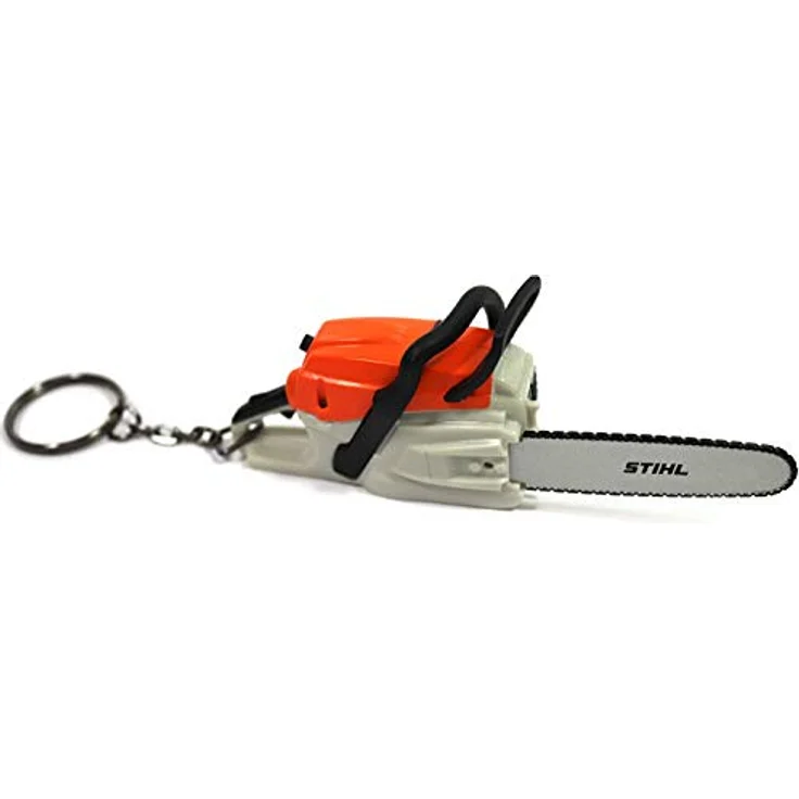 Stihl 04209600003 Schlüsselanhänger Kettensäge, inklusive Batterien, rot – Bild 2
