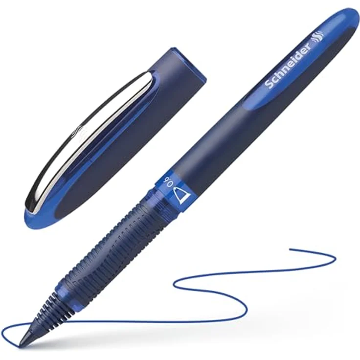 Schneider Tintenroller One Business, 10 Stück, dokumentenecht, 0,6 mm Strichstärke, Blau – Bild 6
