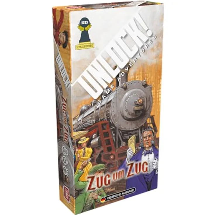 Space Cowboys, Unlock! – Game Adventures: Zug um Zug, Familienspiel, Rätselspiel, 1-6 Spieler, Ab 10+ Jahren, 60 Minuten, Deutsch
