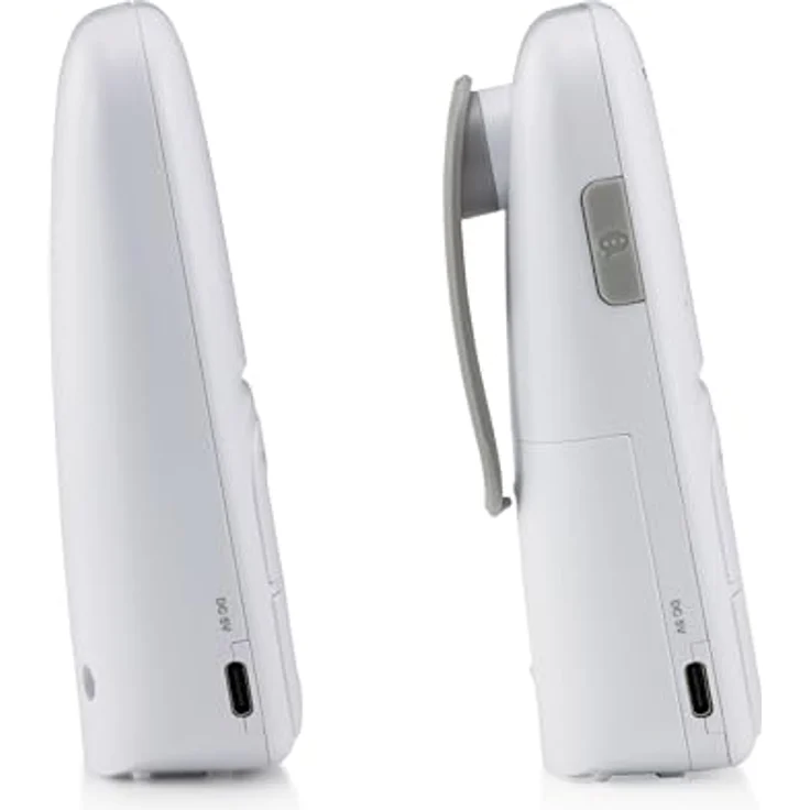 Alecto DBX130 DECT Audio-Babyphone - Full Eco-Modus, 300 m Reichweite, LED-Farbindikator, lange Akkulaufzeit - modernes Design, VOX-Funktion – Bild 4