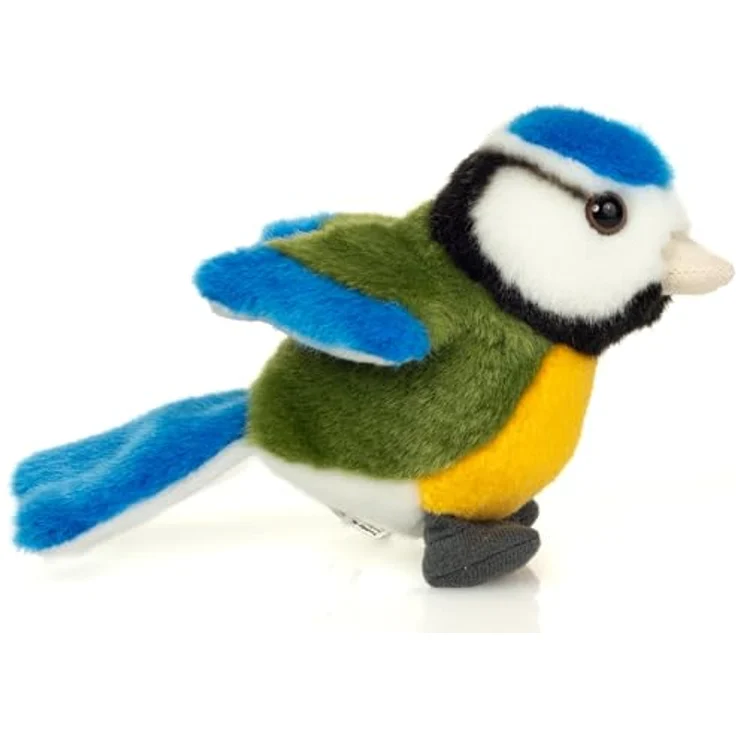 Hermann Teddy Teddy Hermann 94174 Blaumeise 12 cm, Kuscheltier, Plüschtier mit recycelter Füllung, naturgetreues Design, umweltfreundliche Materialien, waschbar bei 30 Grad – Bild 2