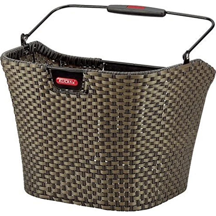 KLICKfix Farradtasche Structura Korb Bronze Lenkerkorb, 25 x 34 x 27 cm – Bild 1