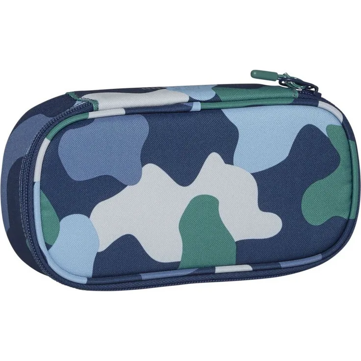 Beckmann Norway Ovales Schlamperetui Sport Junior, Federmäppchen im bunten Color Camo Design