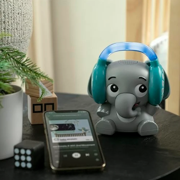 Baby Einstein Earl der Elefant Bluetooth Sound Machine, Musikanlage + Nachtlicht, Baby bis Kleinkind, mit 10 klassischen Melodien und 6 sanften Klängen – Bild 5