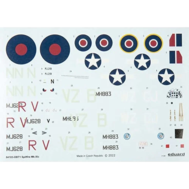 Eduard EDK84183 Kit 1:48 Weekend-Spitfire Mk.IXc Modell, geformte Farbe – Bild 4