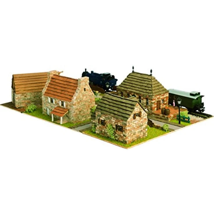 Domus Kits Domus Kits40205 Diorama 2 Hausmodell, 1547 Teile, Maßstab 1:87, Mehrfarbig, Keramik und Holz – Bild 2