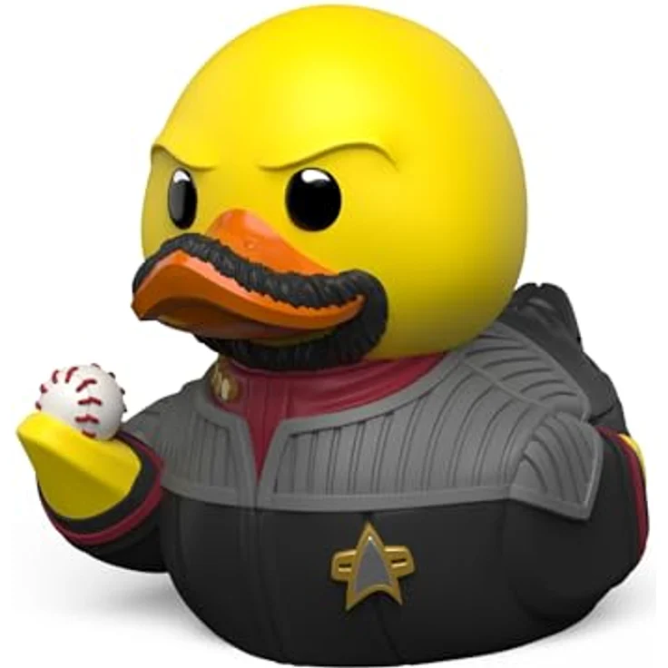 TUBBZ Star Trek - Benjamin Sisko Cosplaying-Gummiente Vinylfigur, 9cm groß, inkl. Badewannen-Vitrine – Bild 1