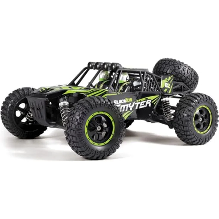Blackzon Smyter DB 1/12 4WD Electric Desert Buggy, RTR Ready-to-Run, Allradantrieb, schwarz/grün, mit 390er Bürstenmotor und spritzwassergeschützter Elektronik – Bild 1