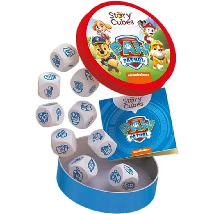 Asmodee Story Cubes: Paw Patrol, Mehrsprachiges Würfelspiel (inklusive Spanisch), ASMRSC310ML1 – Bild 2