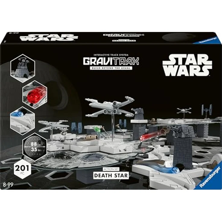 Ravensburger 23860 -GraviTrax Star Wars Action-Set Deathstar - Kugelbahn und Konstruktionsspielzeug ab 8 Jahren, alleine bespielbar -  inklusive exklusiver X-Wing und TIE Fighter Figuren – Bild 1