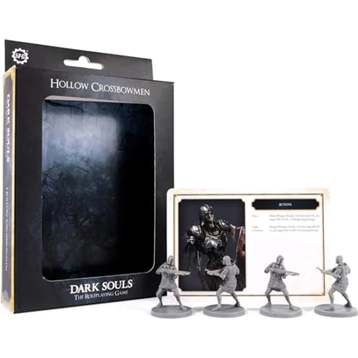 Steamforged Games Dark Souls: Hollow Crossbowmen Miniaturen & Stat Cards für Rollenspiele, Detailgetreue Charaktere aus Lothric – Bild 3